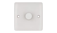 Deta Vimark VP1414 Pro White Moulded 1 Gang 250W Universal Dimmer