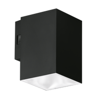 Enlite WL8/CS 230V 5W LED IP65 Wall Light Square Up or Down Black 3000K/4000K/6500K