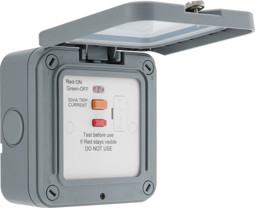 BG WP55ARCD-02 Weatherproof Nexus Storm 13A Type A RCD Protection (Latching) - westbasedirect.com