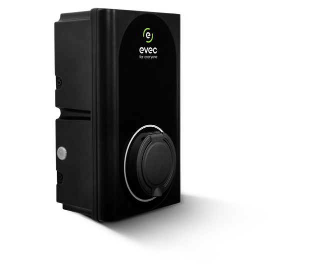 EVEC VEC02 Wall Mounted Smart EV Charger 22kW Three Phase Untethered Universal Socket Type 1 & Type 2 - westbasedirect.com