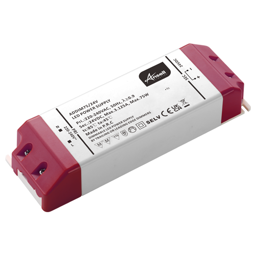 Ansell ADDIM75/24V 75W 24V IP20 Triac Dimmable LED Driver ...