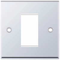 Selectric 7M-2 7M-PRO 1 Aperture Euro Media / Data Plate - Polished Chrome