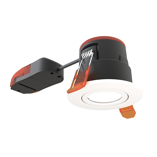 Ansell APRIPGXM/1 Prism Pro XM 5W/7W IP65 Dimmable Gimbal LED Fire Rated Downlight 2700K/3000K/4000K/6000K