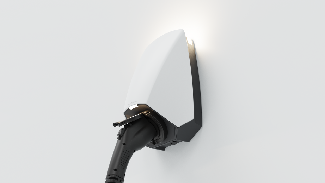 Seren 600000 230V 7.4kW Residential EV Charging Point Mode 3 with Type 2 Connector Polar White - westbasedirect.com