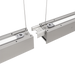 Ansell AVAS4/1/S/DD3 Vasco EVO CCT Multi Wattage 4ft/1200mm Bi-Directional Suspended/Surface Linear DALI Dimmable 3000K/4000K Silver - westbasedirect.com
