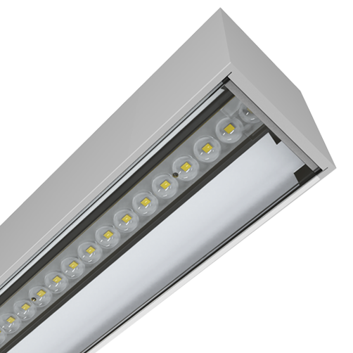Ansell AVAS4/1/W/DD3 Vasco EVO CCT Multi Wattage 4ft/1200mm Bi-Directional Suspended/Surface Linear DALI Dimmable 3000K/4000K White - westbasedirect.com
