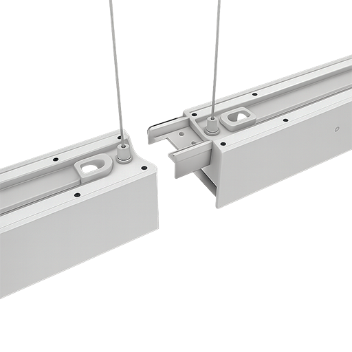 Ansell AVAS4/1/W/DD3 Vasco EVO CCT Multi Wattage 4ft/1200mm Bi-Directional Suspended/Surface Linear DALI Dimmable 3000K/4000K White - westbasedirect.com