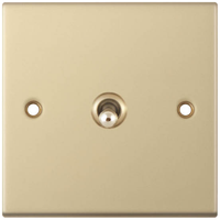Selectric DSL874 5M 1 Gang 2 Way 10A Toggle Switch - Satin Brass