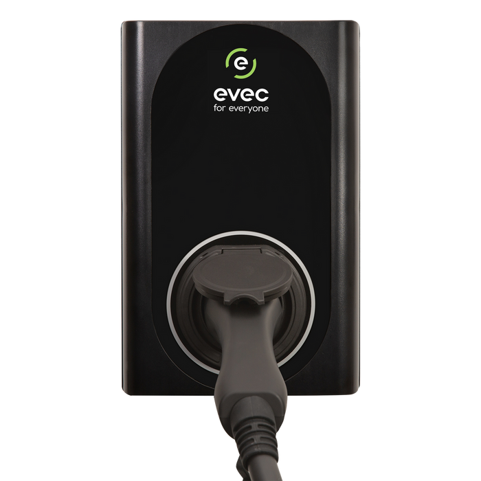 EVEC VEC02 Wall Mounted Smart EV Charger 22kW Three Phase Untethered Universal Socket Type 1 & Type 2 - westbasedirect.com