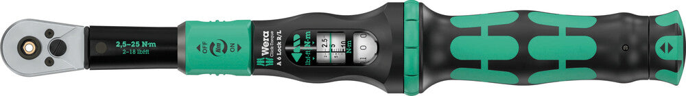 Wera 05075694001 Click-Torque Lock A 6 R/L Torque wrench, adjustable ...