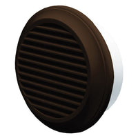 Blauberg DECOR 100-MB BROWN Round Plastic Vented Fixed Blade Air Ventilation Louvred Wall Soffit Cover Grille 4
