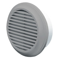 Blauberg DECOR 100-MB GREY Round Plastic Vented Fixed Blade Air Ventilation Louvred Wall Soffit Cover Grille 4