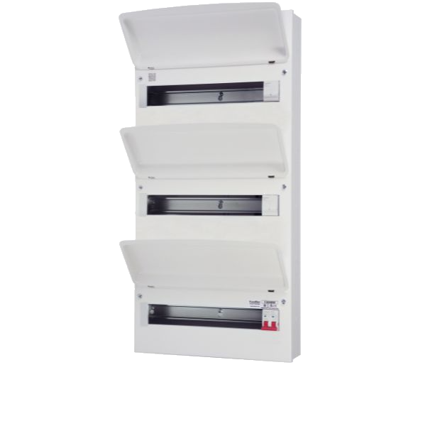 FuseBox F3048M 48 Way (3 Bank) Consumer Unit with 100A Main Switch - westbasedirect.com