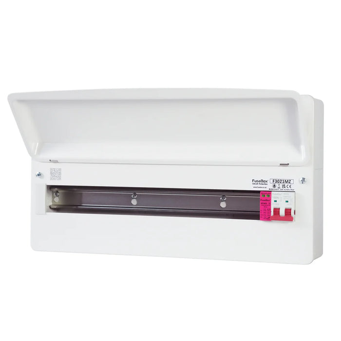 FuseBox F3021MZ 24 Module 21 Way Consumer Unit with 100A Main Switch & T2 SPD - westbasedirect.com