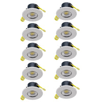 Collingwood DLT551500B10 H2 Lite CSP 4W/6W Wattage & CCT Switchable LED Downlight Dimmable 2200K/2700K/3000K/4000K White (10 Pack)