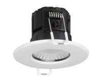 Collingwood DLT551500A H2 Lite CSP 4.2W-6W IP65 Fire-Rated Fixed CCT LED Dimmable Downlight with Matt White Bezel