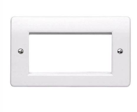 Buy MK Logic Plus K185WHI 6 Gang Euro Modular Front Plate | White ...