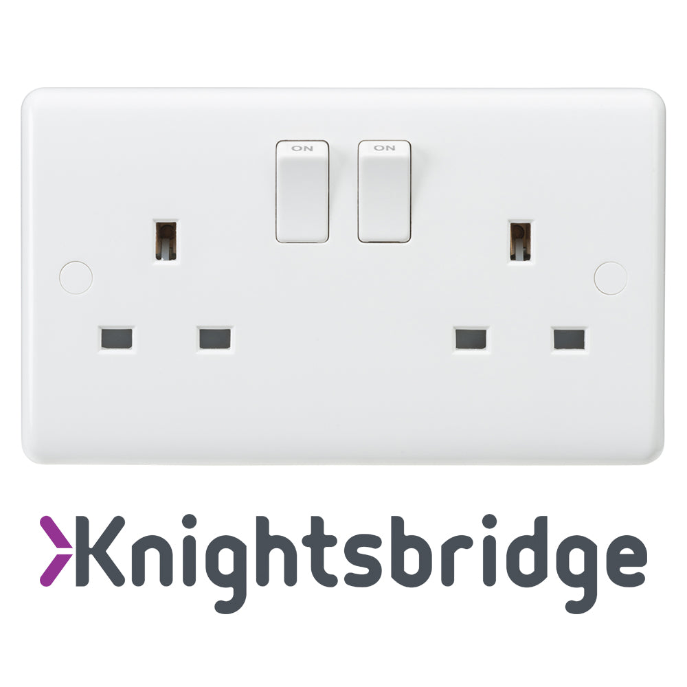 Knightsbridge White Moulded Curved Edge