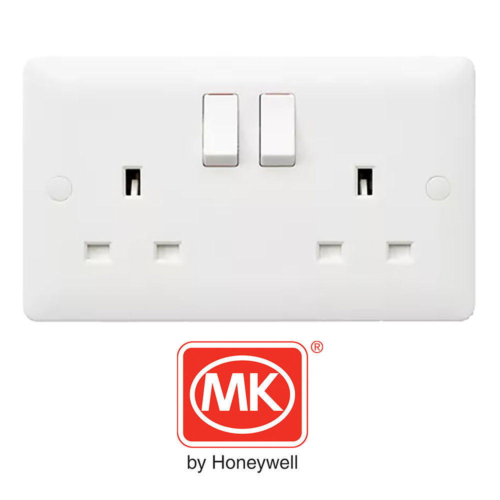 MK Base White Moulded Switches & Sockets