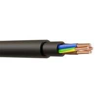 NYY-J 5 Core 2.5mm Outdoor Power & Control PVC Black Cable - 100m Drum
