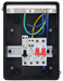 Sync Energy CFEV5RDA 5 Module IP65 Weatherproof Grey Metal EV Charger Circuit Protection with 40A Type A DP RCBO, 100A Main Switch & Type 2 SPD - westbasedirect.com