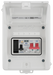 Sync Energy CFEV5RDAW 5 Module IP65 Weatherproof White Metal EV Charger Circuit Protection with 40A Type A DP RCBO, 100A Main Switch & Type 2 SPD - westbasedirect.com