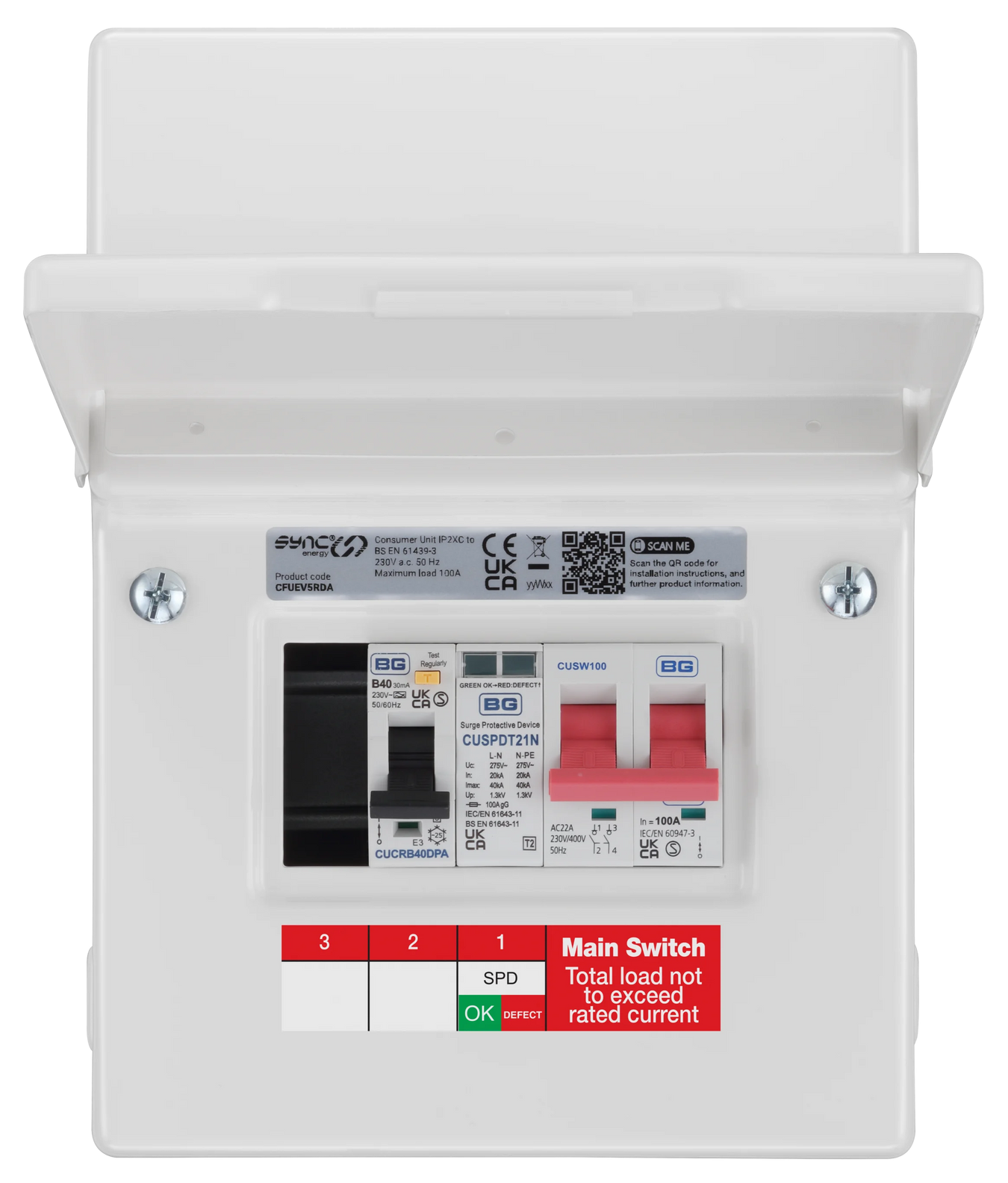 BG SyncEV EV Charger Circuit Protection IP20 Internal