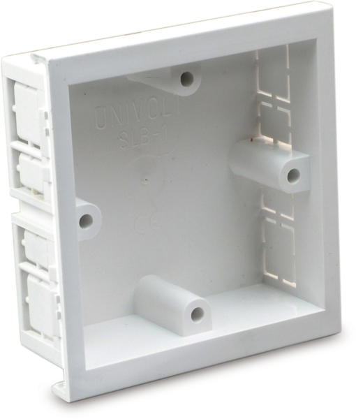Univolt SLB-1 Starline 1 Gang Mounting Box 28mm Deep White for SLC ...