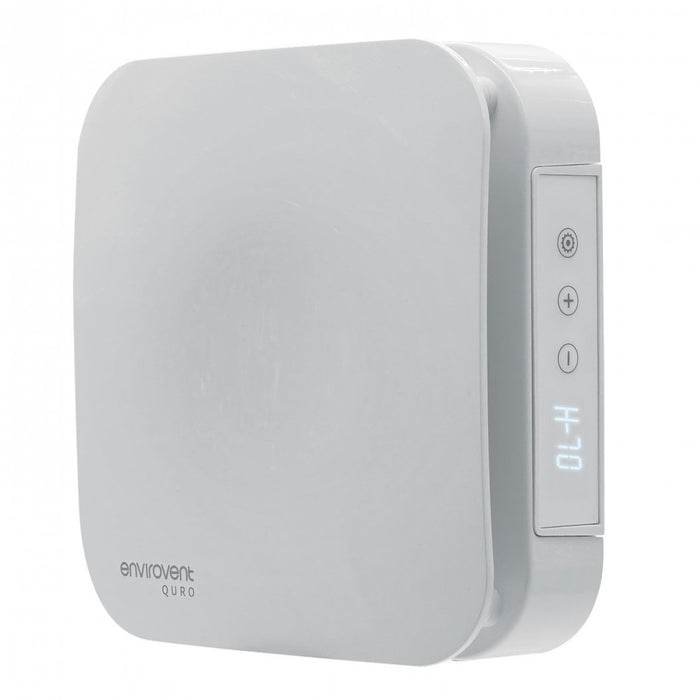 Envirovent QRHT Quro Low Noise Decentralised Mechanical Extract Unit with Adjustable Timer & Humidity Sensor - westbasedirect.com