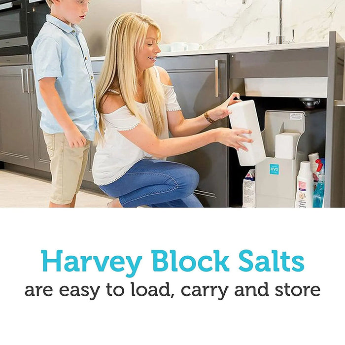 Harveys Water Softener Block Salt 2 x 4kg Blocks (Collection Only) - westbasedirect.com