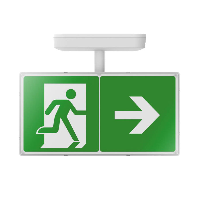 Collingwood EMBXWMSHP Salvus High Pro Emergency Exit Box 32M Viewing Distance, White, Maintained/Non-Maintained, Manual & Self-Test, 3W, IP65