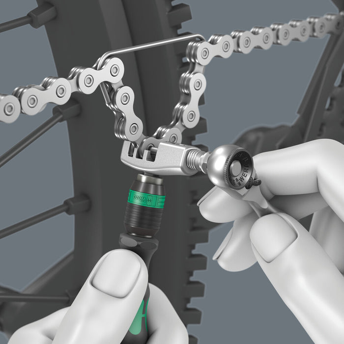 Wera 05136042001 9532 Chain riveter set for workshops, 18-piece tool set for the bike workshop - westbasedirect.com