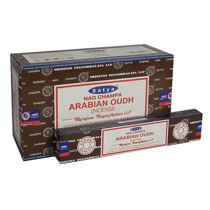 Satya Arabian Oudh 15g | Full Box (12x12) - westbasedirect.com