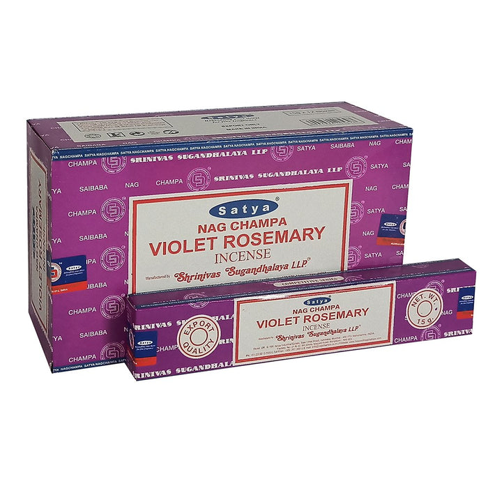 Satya Violet Rosemary 15g | Full Box (12x12) - westbasedirect.com