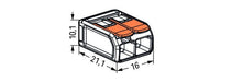 Wago 221-612 6mm² 2-Way Compact Splicing Connector - Transparent - westbasedirect.com