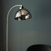 Endon 100045 Caspa 1lt Floor Bright nickel plate & mirrored glass 10W LED E27 (Required) - westbasedirect.com