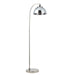 Endon 100045 Caspa 1lt Floor Bright nickel plate & mirrored glass 10W LED E27 (Required) - westbasedirect.com