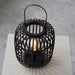Endon 101674 Mathias 1lt Table Dark bamboo & plywood with matt black paint 10W LED E27 (Required) - westbasedirect.com