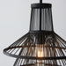 Endon 101675 Minato 1lt Pendant Dark bamboo & matt black 10W LED E27 (Required) - westbasedirect.com