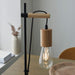 Endon 101677 Sven 1lt Table Matt black & natural wood 10W LED E27 (Required) - westbasedirect.com