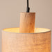 Endon 101681 Durban 3lt Pendant Natural eucalyptus wood, natural linen & matt black 3 x 10W LED E27 (Required) - westbasedirect.com