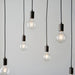 Endon 101684 Stellan 6lt Pendant Oak stained plywood & anthracite finish 6 x 10W LED E27 (Required) - westbasedirect.com