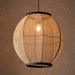 Endon 101688 Zaire 1lt Pendant Natural linen, dark plywood & matt black 10W LED E27 (Required) - westbasedirect.com