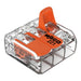 Wago 221-613 6mm² 3-Way Compact Splicing Connector - Transparent (30 Full Box) - westbasedirect.com
