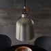 Endon 102544 Lazenby 1lt Pendant Aged pewter & aged copper plate 10W LED E27 (Required) - westbasedirect.com