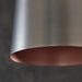 Endon 102544 Lazenby 1lt Pendant Aged pewter & aged copper plate 10W LED E27 (Required) - westbasedirect.com