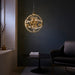 Endon 102608 Muni 1lt Pendant Gold effect plate with clear & gold glass 8.53W LED (SMD 2835) Warm White - westbasedirect.com