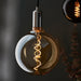 Endon 102620 Spiral 1lt Accessory Amber glass 4W LED E27 Warm White - westbasedirect.com