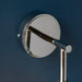 Endon 104052 Allegra 1lt Wall Bright nickel plate & clear spiral glass 7W LED E14 (Required) - westbasedirect.com