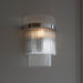 Endon 104114 Marietta 1lt Wall Bright nickel plate & clear glass 6W LED E14 (Required) - westbasedirect.com